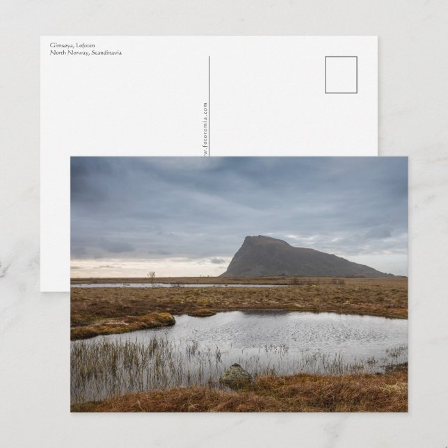 Carte Postale Gimsoy Lofoten Norvège (Devant / Derrière)