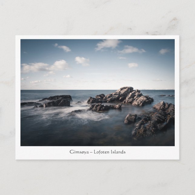 Carte postale Gimsøya Lofoten Norvège (Devant)