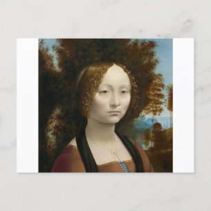 Carte Postale Ginevra de Benci par Léonard de Vinci