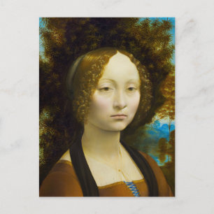 Carte Postale Ginevra de' Benci par Leonardo da Vinci