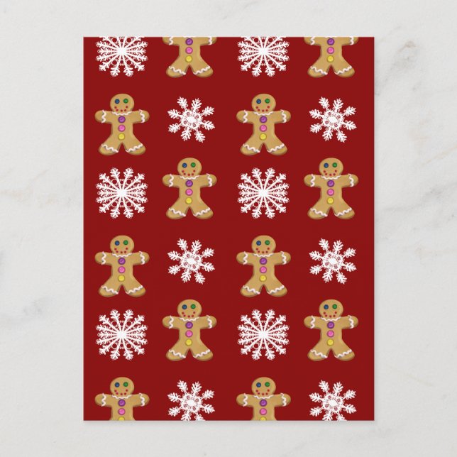 Carte Postale Gingembre et neige (Devant)