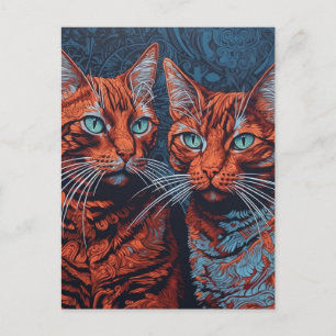 Carte Postale Ginger Cats