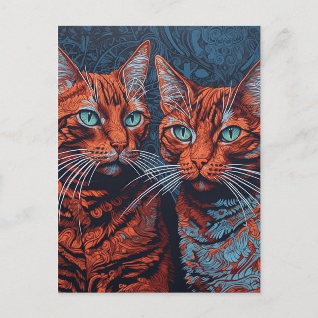 Carte Postale Ginger Cats (Devant)