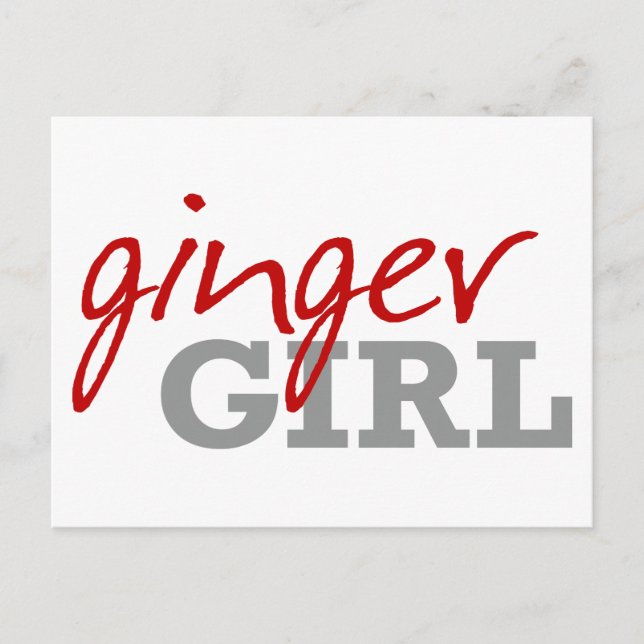 Carte Postale Ginger Girl Redhead Freckles (Devant)