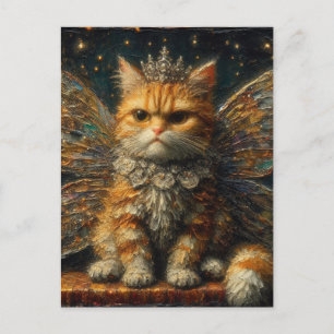 Carte Postale Ginger Tabby Fairy Cat