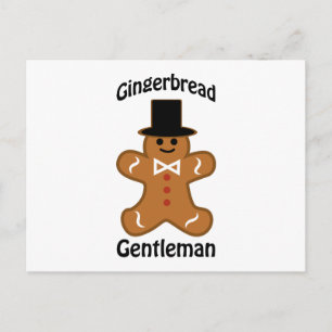 Carte Postale Gingerbread Gentleman