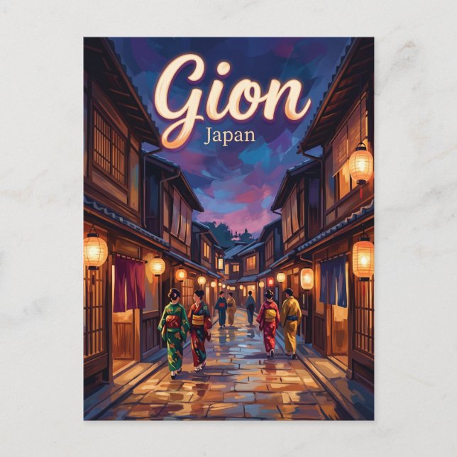 Carte Postale Gion Japon (Devant)