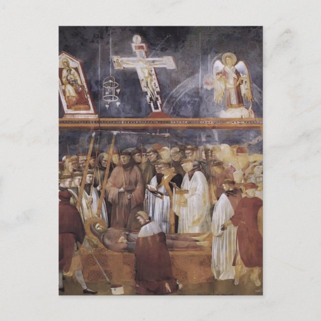 Carte Postale Giotto : St. Jérôme vérifier la Stigmata (Devant)