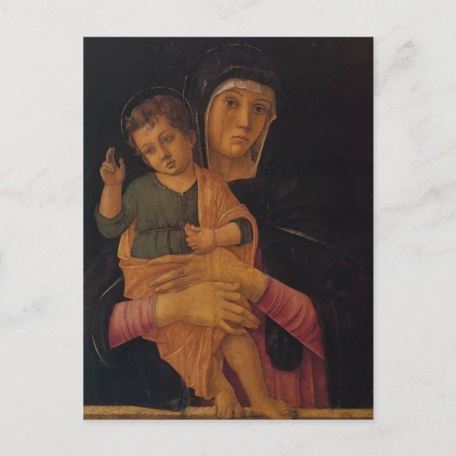Carte Postale Giovanni Bellini - Madonna avec la bénédiction de  (Devant)