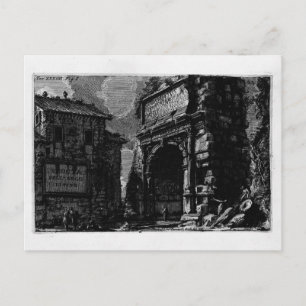 Carte Postale Giovanni Piranesi-Veduta avec Arche de Titus