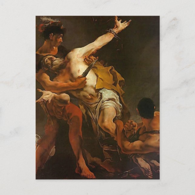 Carte Postale Giovanni Tiepolo - Martyre de Saint-Bartholomée (Devant)
