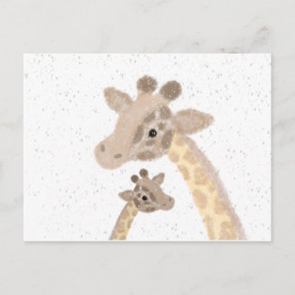 Carte postale girafe