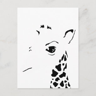 Carte Postale girafe