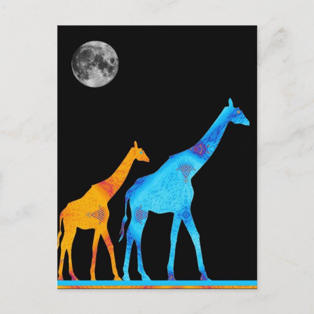 Carte Postale Girafe (Devant)