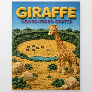 Carte Postale Girafe Ngorongoro Crater Moderne KlayKoo