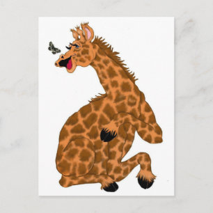 Carte Postale Girafe qui rit
