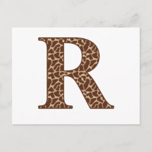 Carte Postale girafe-r