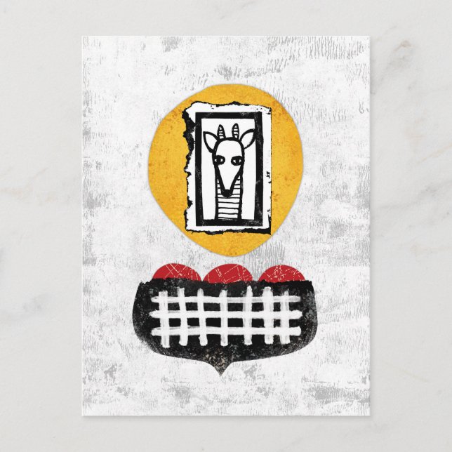 Carte postale Girafe Si Vous le Voulez (Devant)