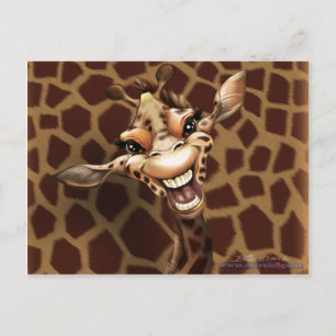 Carte Postale Girafe Silly