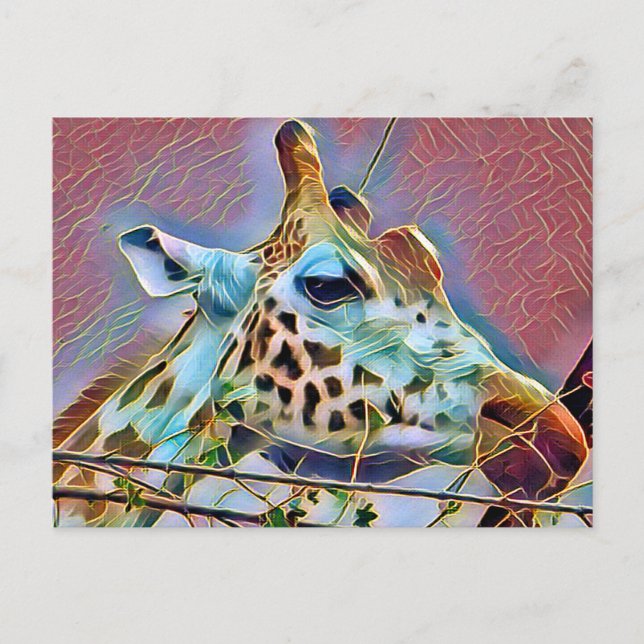 CARTE POSTALE GIRAFFE (Devant)