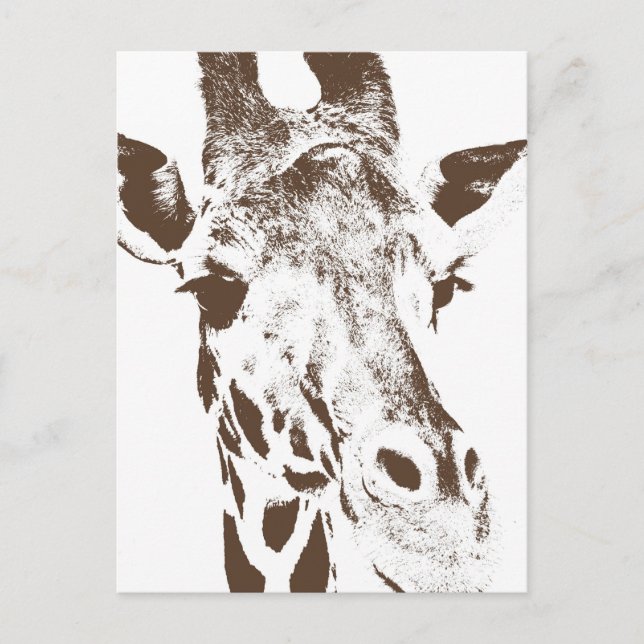Carte Postale Giraffe (Devant)