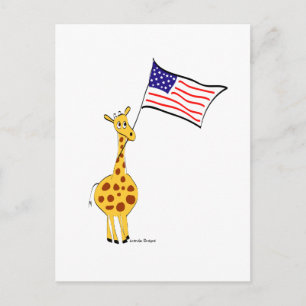 Carte Postale Giraffe américaine