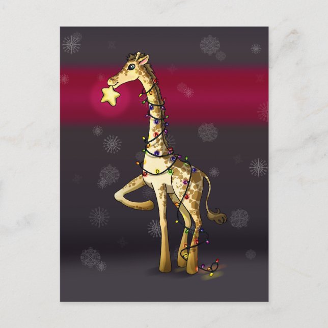 Carte Postale Giraffe brillante (Devant)