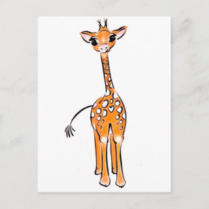 Carte postale Giraffe Cute