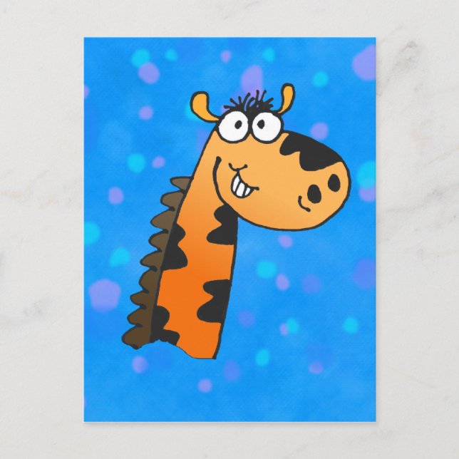 Carte Postale Giraffe de dessin (Devant)