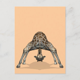 Carte Postale Giraffe flexible Silly Childish
