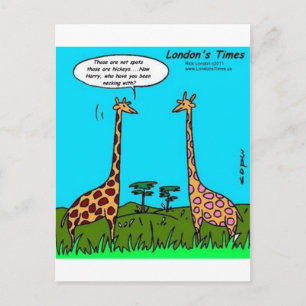 Carte Postale Giraffe Hickeys Drôle Cadeaux Tee - shirt Mugs & C