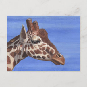 Carte Postale Giraffe pensive