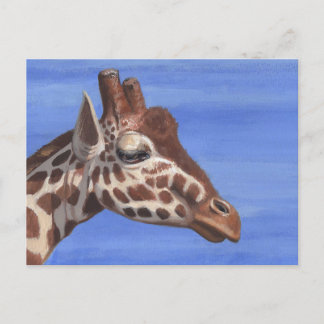 Carte Postale Giraffe pensive