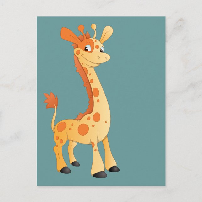 Carte Postale Giraffe souriante (Devant)