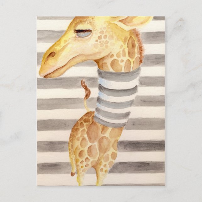 Carte Postale Giraffe Stripes (Devant)