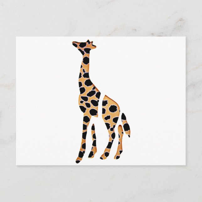Carte Postale Giraffe Wild Mash Up (Devant)