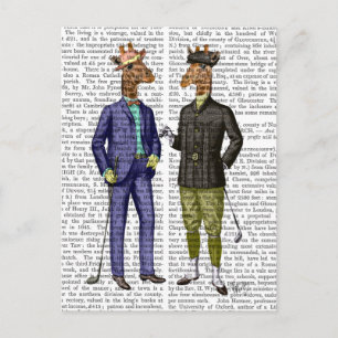 Carte Postale Giraffes de golf 2