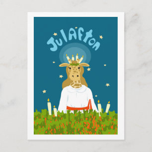 Carte Postale Girafton Julafton