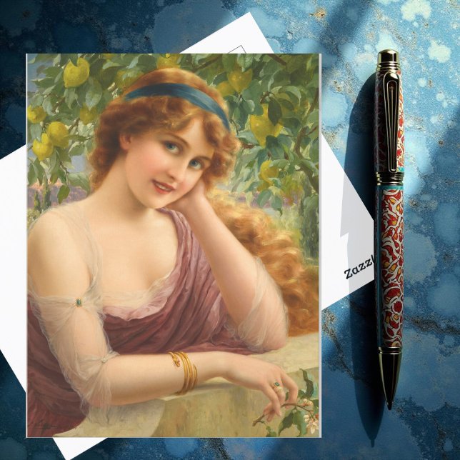 Carte Postale Girl by Lemon Tree by Emile Vernon (Créateur téléchargé)