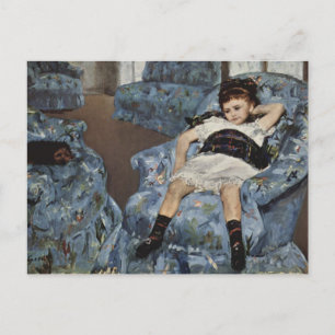 Carte Postale Girl in A Blue Chair, Mary Cassatt