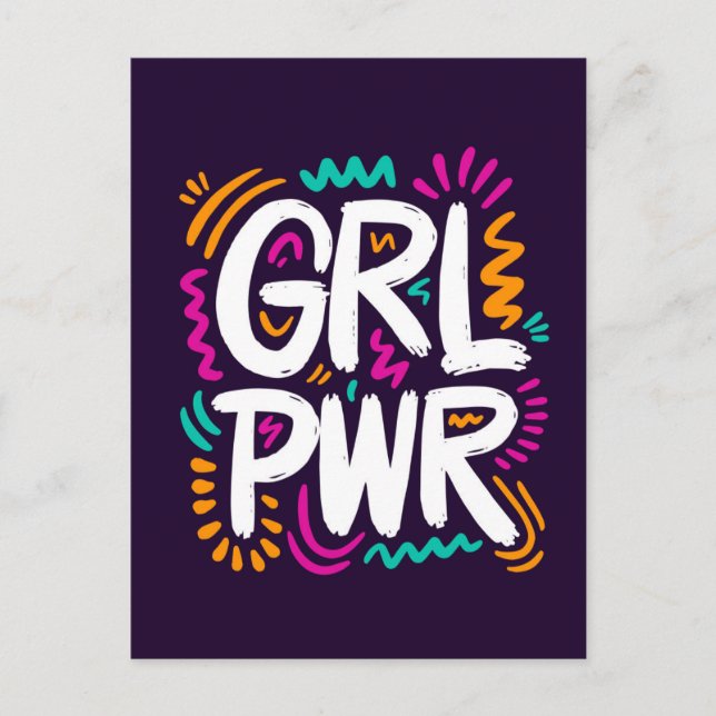 Carte Postale Girl Power (Devant)
