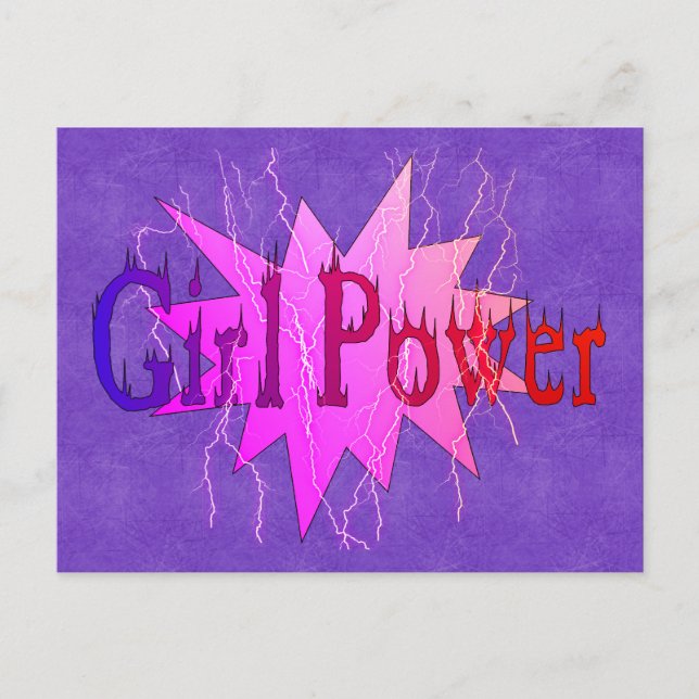 Carte Postale Girl Power (Devant)