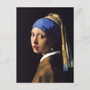 Carte Postale Girl with a pearl earring. By Johannes Vermeer