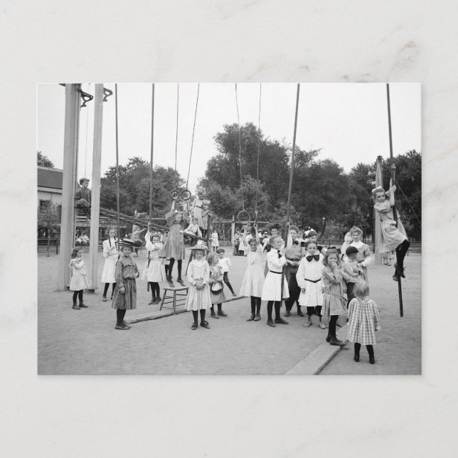Carte Postale Girls Playground, 1905 (Devant)