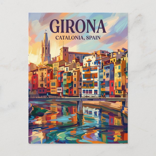 Carte Postale Girona Espagne (Devant)
