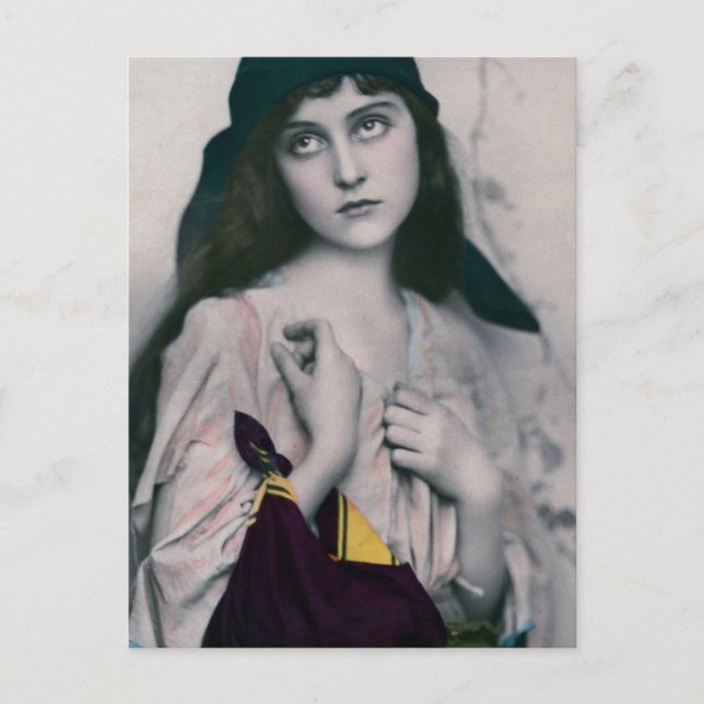 Carte postale gitane victorienne (Devant)