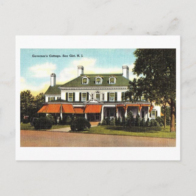 Carte Postale Gîte du Gouverneur à Sea Girt, New Jersey, (Devant)