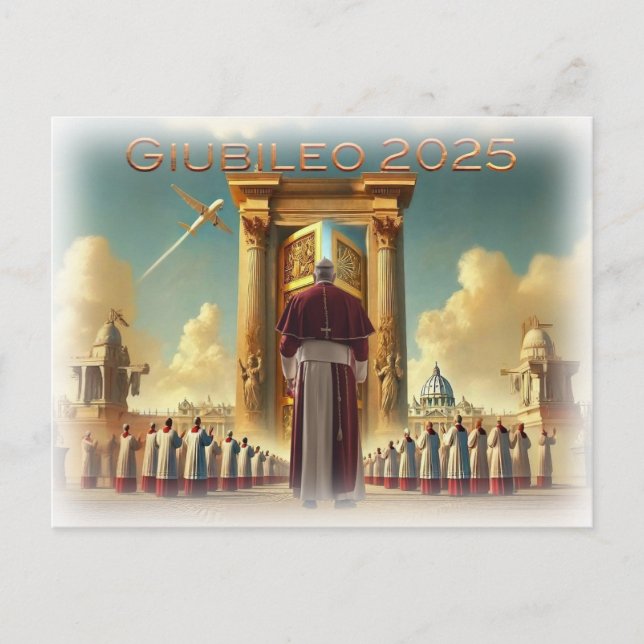 Carte Postale Giubileo 2025 Vaticano, souvenir viaggio, regalo. (Devant)