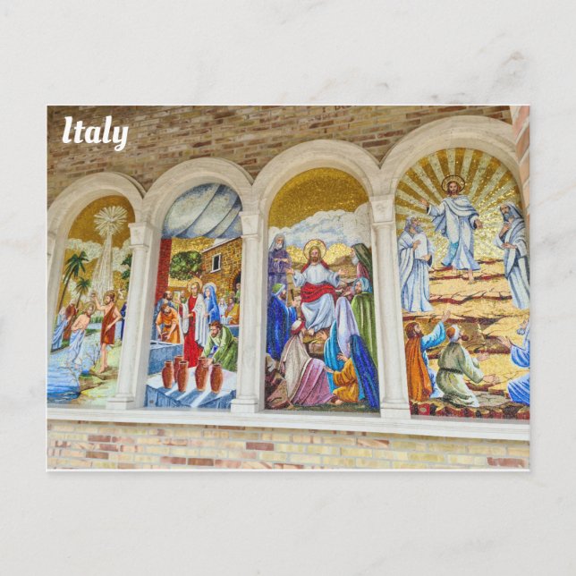 Carte Postale Giulianova Italie Mosaïque italienne Voyage Photo (Devant)