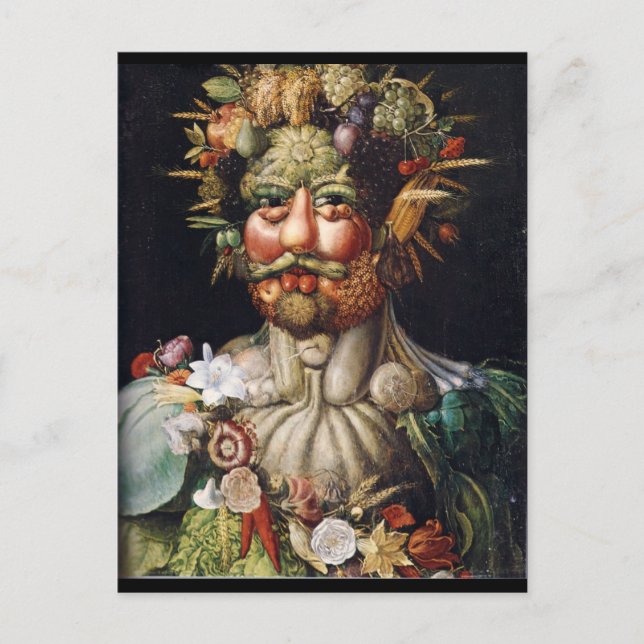 Carte Postale Giuseppe Arcimboldo Homme végétal (Vertumnus) (Devant)